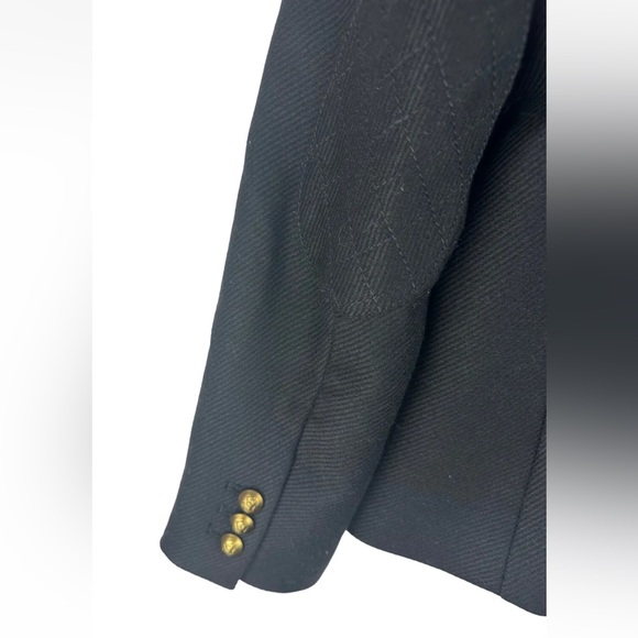 Banana Republic Equestrian Jacket Blazer Womens Sz 8 Petite NEW Black - Picture 7 of 12